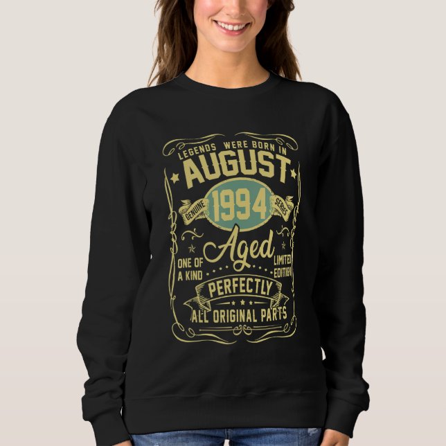 Legends Were Born In August 1994 28th Birthday T Shirt (Framsida)