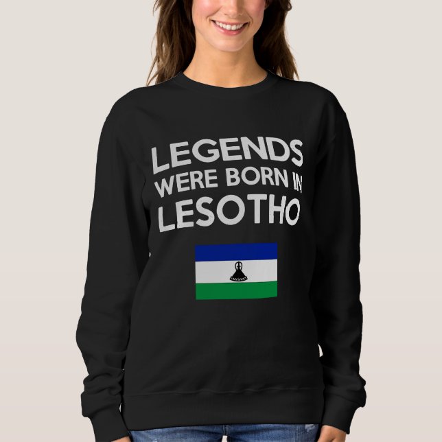 Legends Were Born In Lesotho Basotho Flag Pride Ro T Shirt (Framsida)
