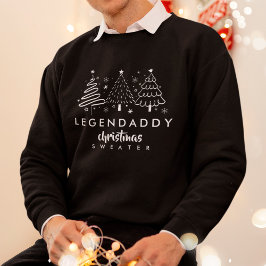 Legenpappa christmas sweater för Pappa-minimaliste Lång Ärmad Tröja