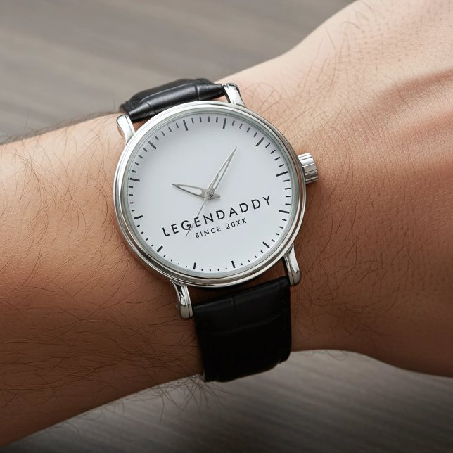 Legenpappa för Legendary Pappor elegant minimalist Armbandsur (personalized legendaddy watch for dads)