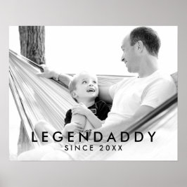 Legenpappa för Legendary Pappor minimalist Photo Poster