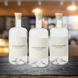 Legenpappa för Legendary Pappor minimum Spritflaskor Etikett