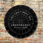 Legenpappa för Legendary Pappor roligt minimalist Darttavla<br><div class="desc">Anpassningsbar,  för den legendariske pappa som kärlek ska spela och vinna det här spelet! Perfekt gåva till Far dag eller födelsedag. Det här är en gåva från fantastisk som pappa skulle ha kärlek och njuta av! Anpassa med din egen text och namn,  gör det speciellt för din Legenpappa!</div>