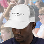 Legenpappa för minimalister för Legendary Pappor Keps<br><div class="desc">Legenpappa sedan 20xx modern minimalistisk design för legendariskt Pappor. Anpassa den med text/år. Gift till Fars dag jul eller födelsedag.</div>