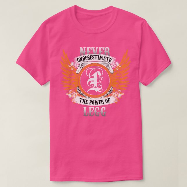 Legg Namn Shirt underskattar aldrig effekten av L T (Design framsida)