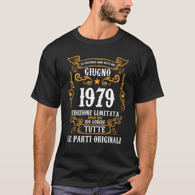 Leggende sono nate nel a Giugno 1979 44 Compleanno T Shirt (Framsida)