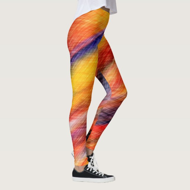 Leggering av Färg-Abstrakt Leggings (Höger)