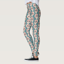 Leggering av Grönt av sockerskull Day of the dead Leggings