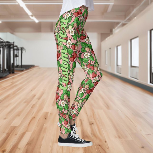 Leggering av jordgubbsvin Mönster Leggings (Skapare uppladdad)