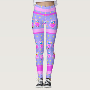 Leggering av kute Rosa Uggla Leggings