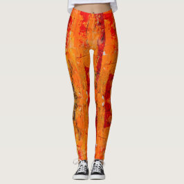 Leggering av lätt Orange Abstrakt Leggings