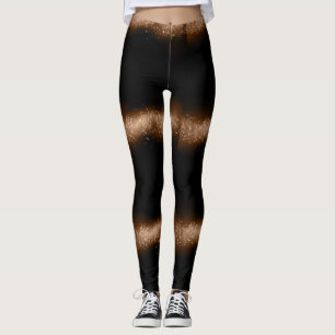 Leggering av Mode i Chrome Glitter Design Leggings