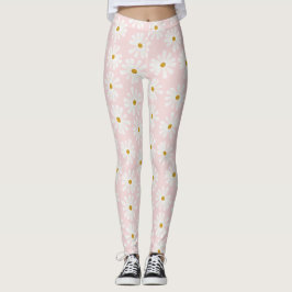 Leggering av Mönster i Cute Retro Daisy Leggings