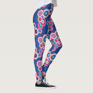 Leggering av Retro Blommigt Leggings