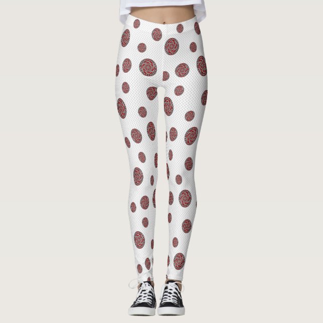 Leggering av röda maskiner leggings (Framsida)
