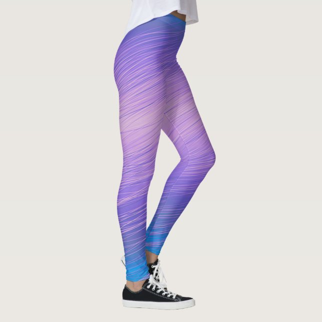 Leggering/Lila och blått Leggings (Höger)