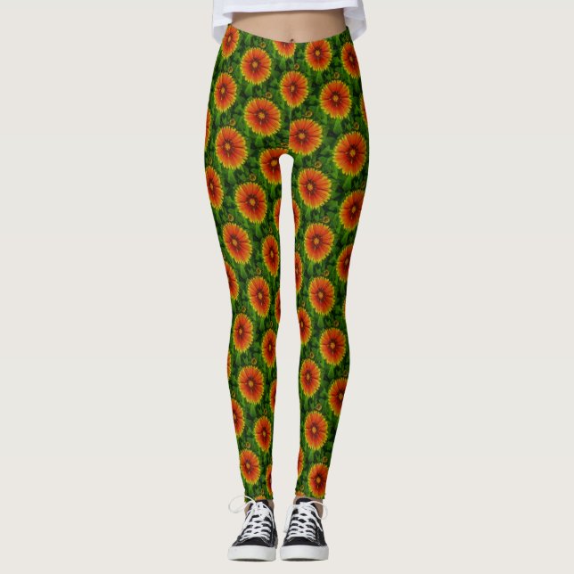 Leggeringar av ’Cheery Solros’ Leggings (Framsida)