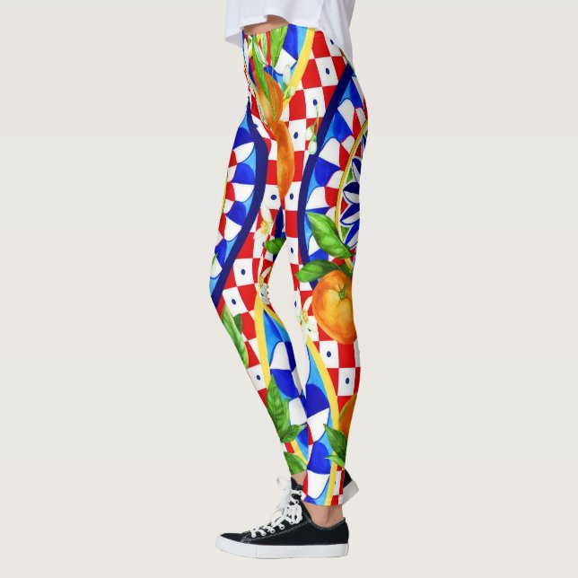 Leggeringar av Citrus & Dolce Tile Leggings (Vänster)