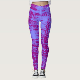 Leggeringar av plommon och blått Grått i Vax-Str Leggings