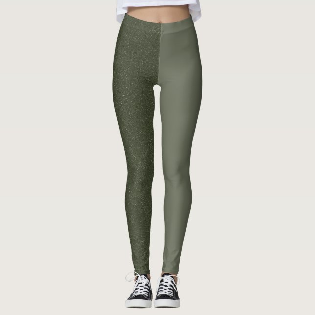 Leggeringar av två Gröntar (projektionsyta + textu Leggings (Framsida)