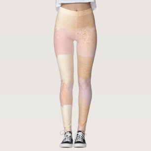 Leggeringar för golden Push Strokes Leggings