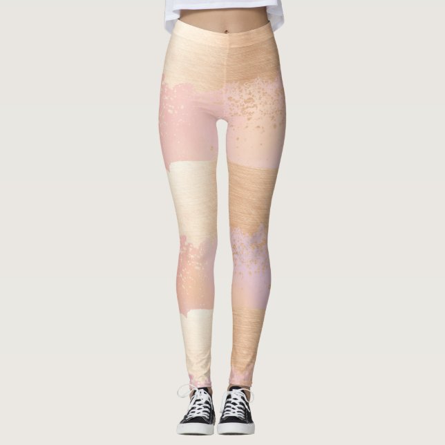 Leggeringar för golden Push Strokes Leggings (Framsida)