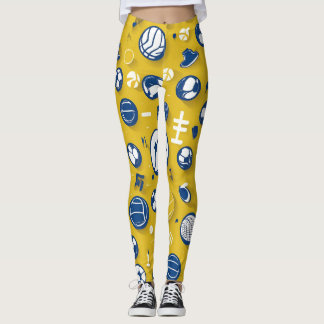 Leggeringar för sportspelstid - Ikonisk Roligt Leggings