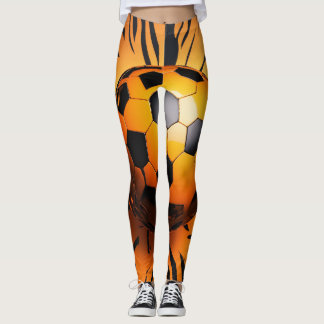 Leggeringar i 3D-Orangen Boll Mönster Leggings