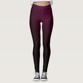 Leggeringar med lila svart kolfiber mönster leggings