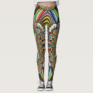 Leggeringar med sydafrikanska Färg-design Leggings