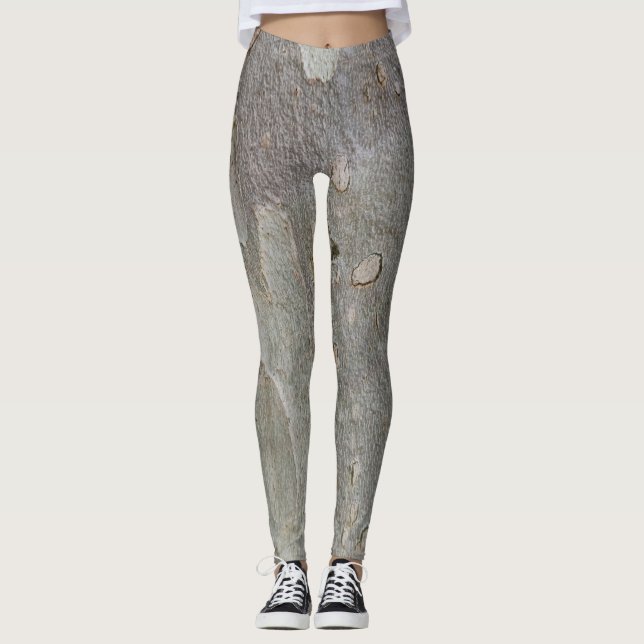 Leggerna träd bark mönster leggings (Framsida)
