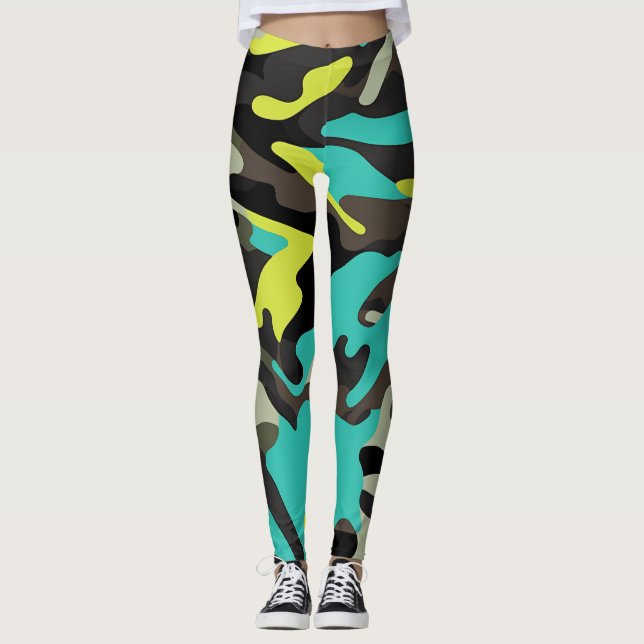 Legging Camo ideal para yoga o el gimnasio (Framsida)