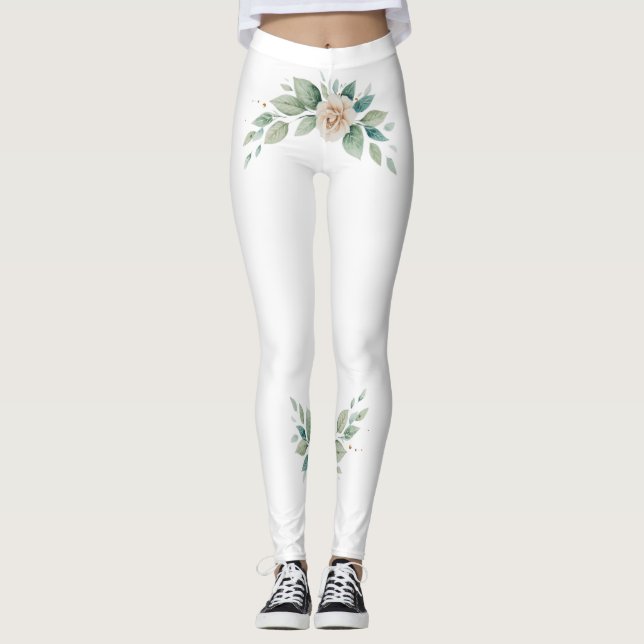 legging fleurs (Framsida)