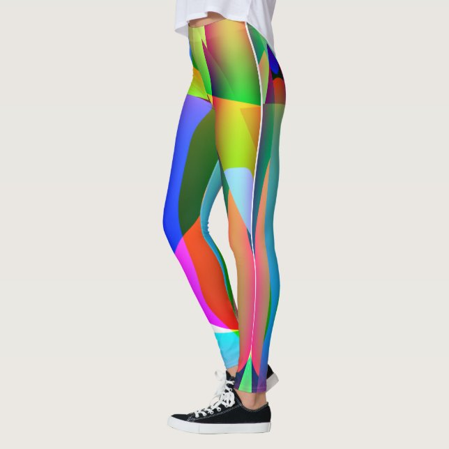 Legging Long Abstrait Multicolore (Vänster)