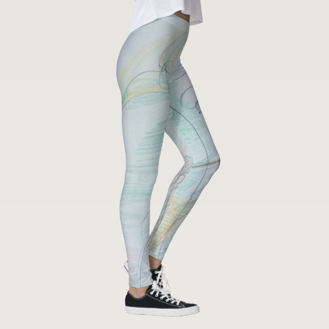 Legging: print Swans Leggings (Höger)