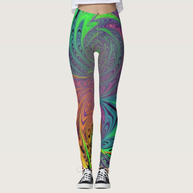 Legging Psicodélico - Diseño Vibrante y Creativo (Framsida)