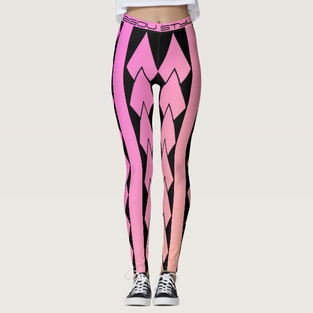 Legging style tribal rose dégradé (Framsida)