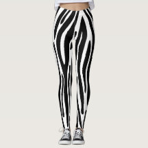 Legging Zebra, animaliskt benmjöl för kvinnor
