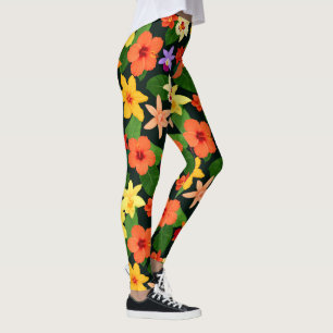 Leggingar av tropiska Blommigtar Leggings