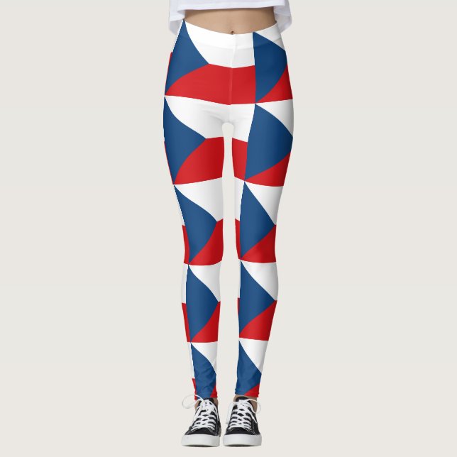 Leggingar med flagga av Czechia Leggings (Framsida)