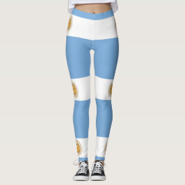 Leggingar med flagga i Argentina Leggings
