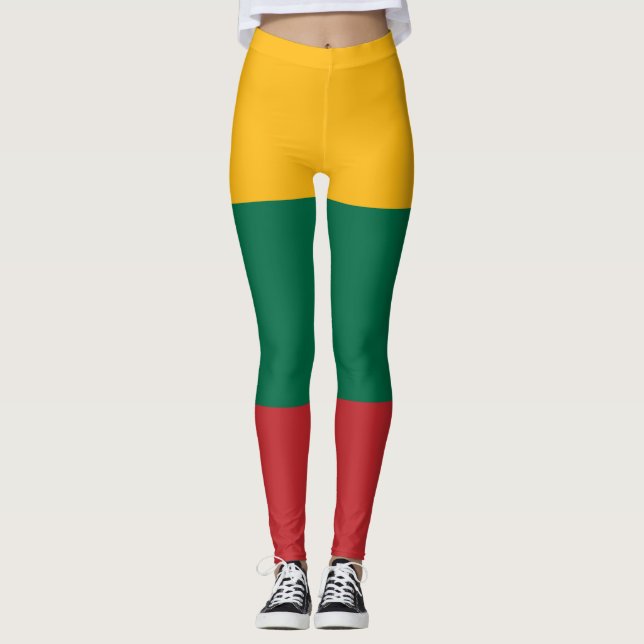 Leggingar med flagga i Litauen Leggings (Framsida)
