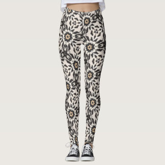 Leggingar med geometriska punkter mönster leggings