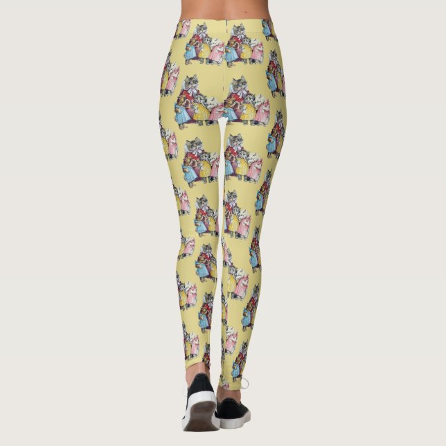 Leggings ~ 3 Little Kittens ~ Original Gult (Baksida)