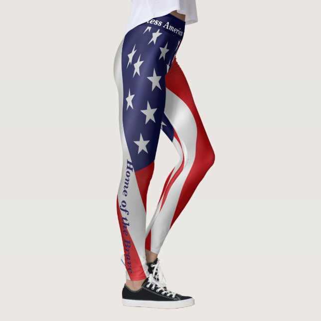 Leggings 4:e JULY American Flagga USA Parad (Höger)