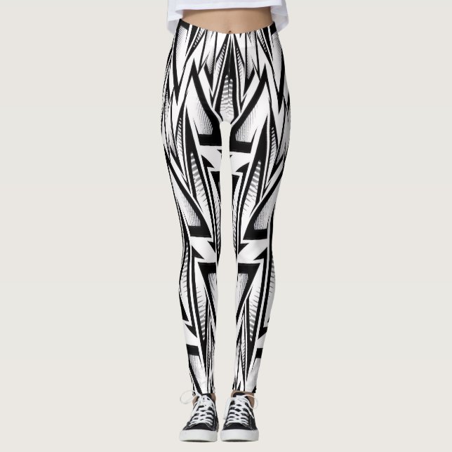 Leggings Abstract Geometric Sport design (Framsida)