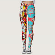 Leggings, Abstrakt Psychedelic tr IV