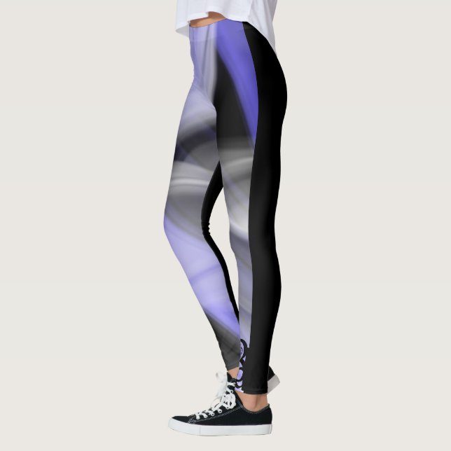 Leggings Abstrakt Trend Lavender Violet (Vänster)