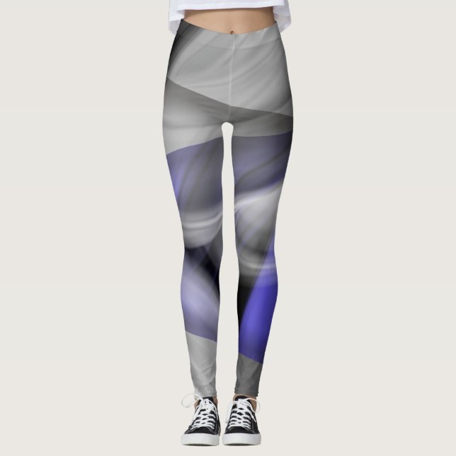 Leggings Abstrakt Trend Lavender Violet (Framsida)