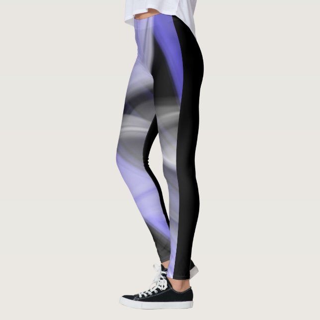 Leggings Abstrakt Trend Lavender Violet (Vänster)